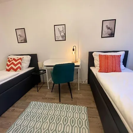 아파트 Blue Chili 17 Schoene 3 Zi Toplage Boxspringbett Balkon Wifi