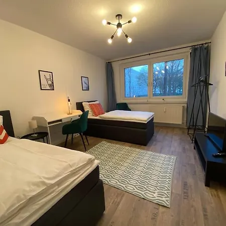 아파트 Blue Chili 17 Schoene 3 Zi Toplage Boxspringbett Balkon Wifi