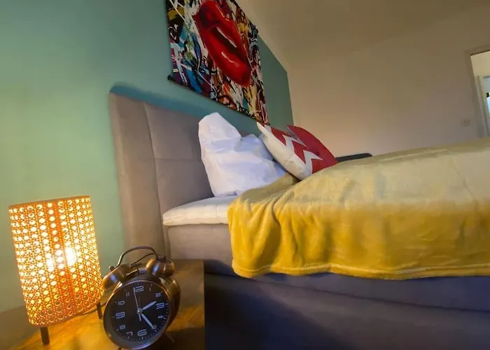 Appartamento Blue Chili 17 Schoene 3 Zi Toplage Boxspringbett Balkon Wifi