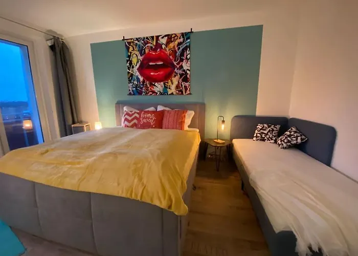 Blue Chili 17 Schoene 3 Zi Toplage Boxspringbett Balkon Wifi Appartamento Magdeburgo